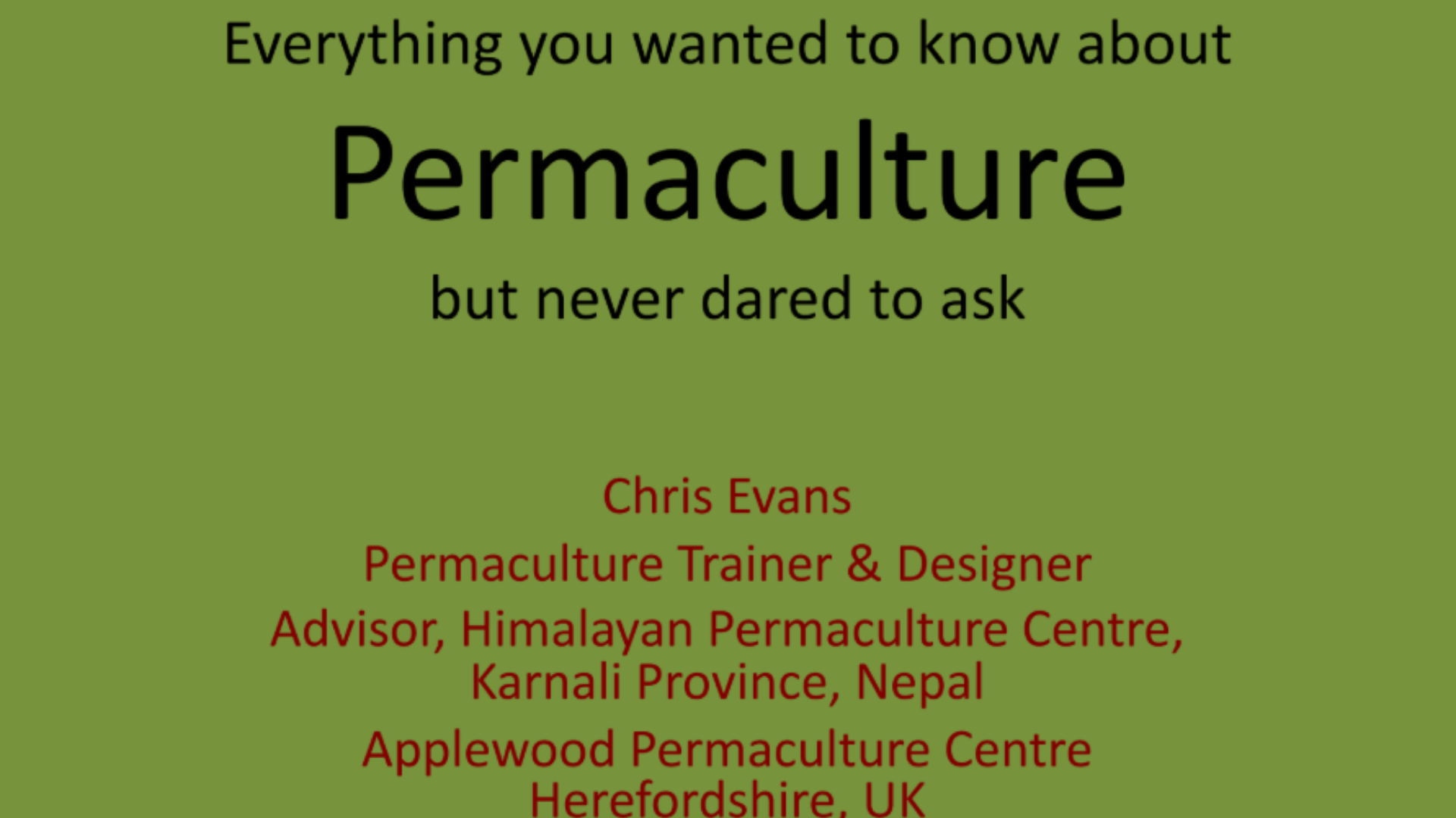 Permaculture Design