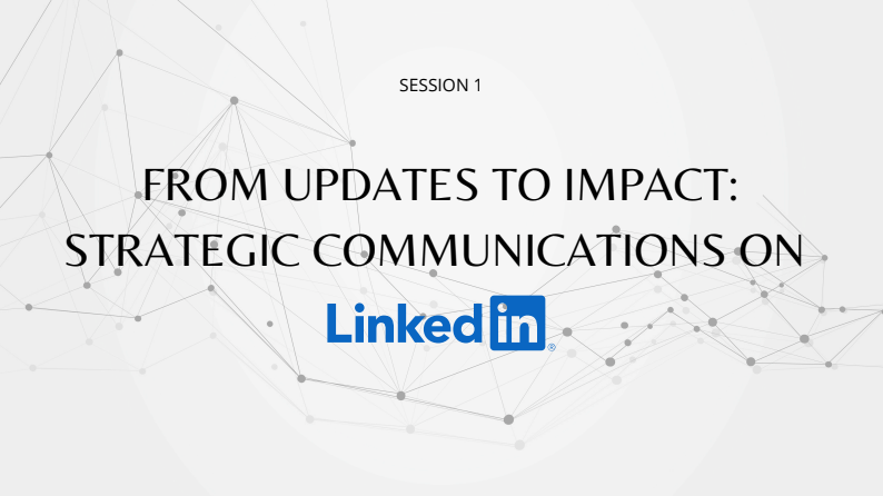 First slide for Building Individual Influence on LinkedIn